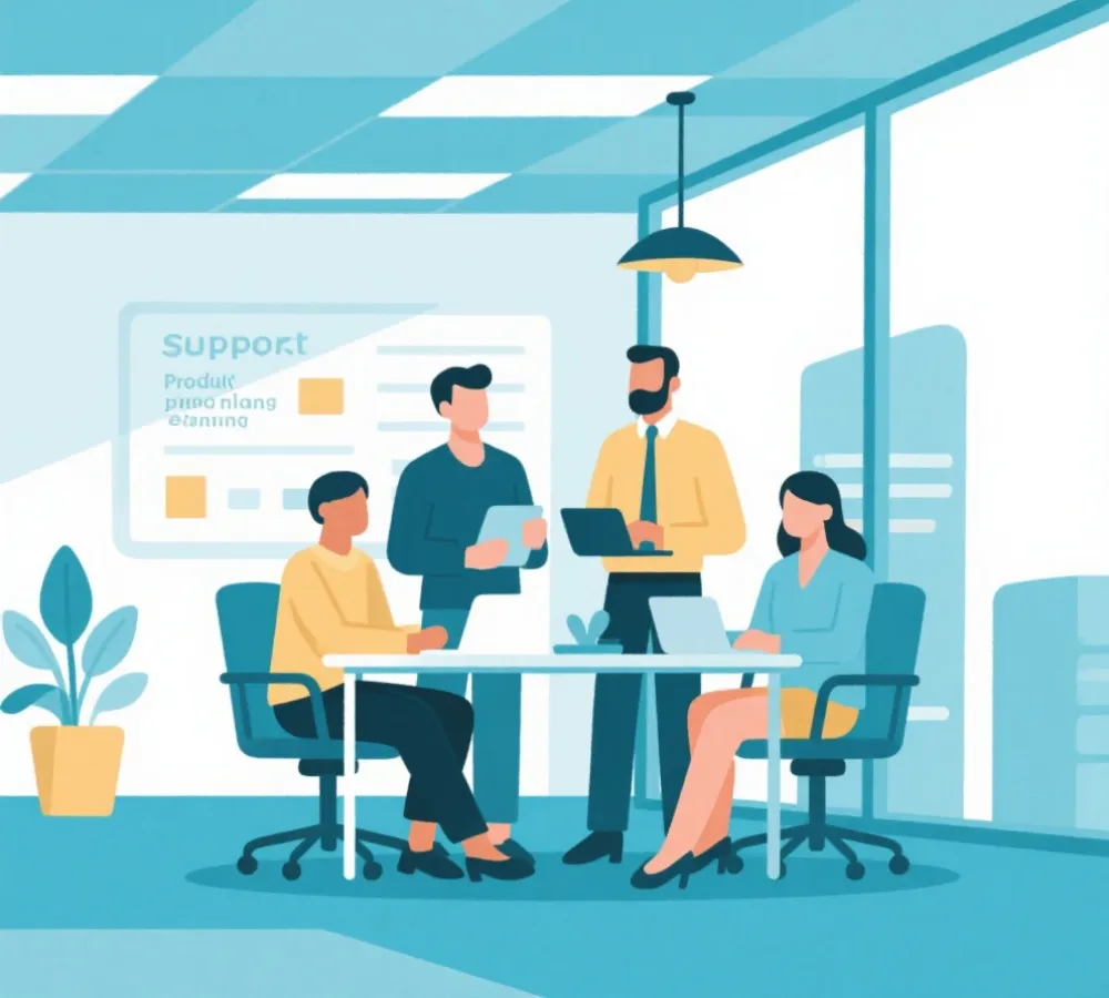 团队协作与服务支持示意图